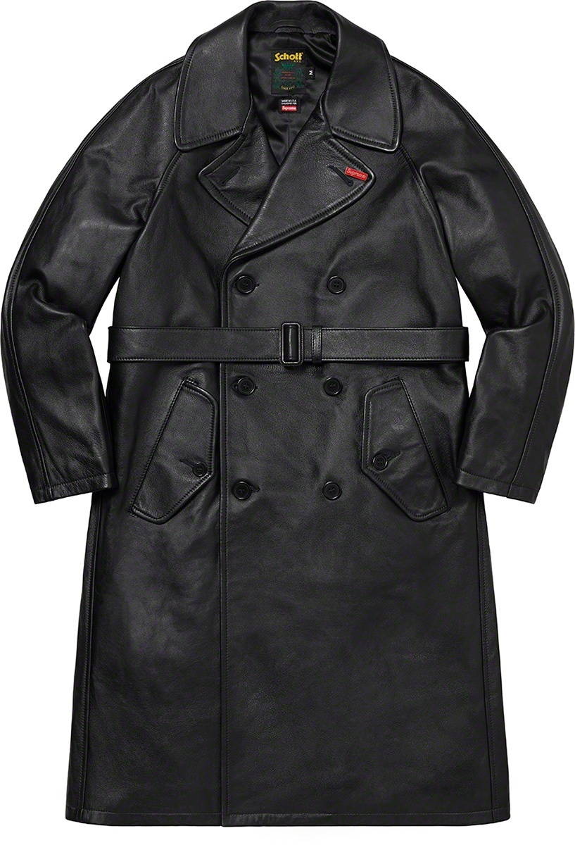 Supreme®/Schott® Leather Trench Coat